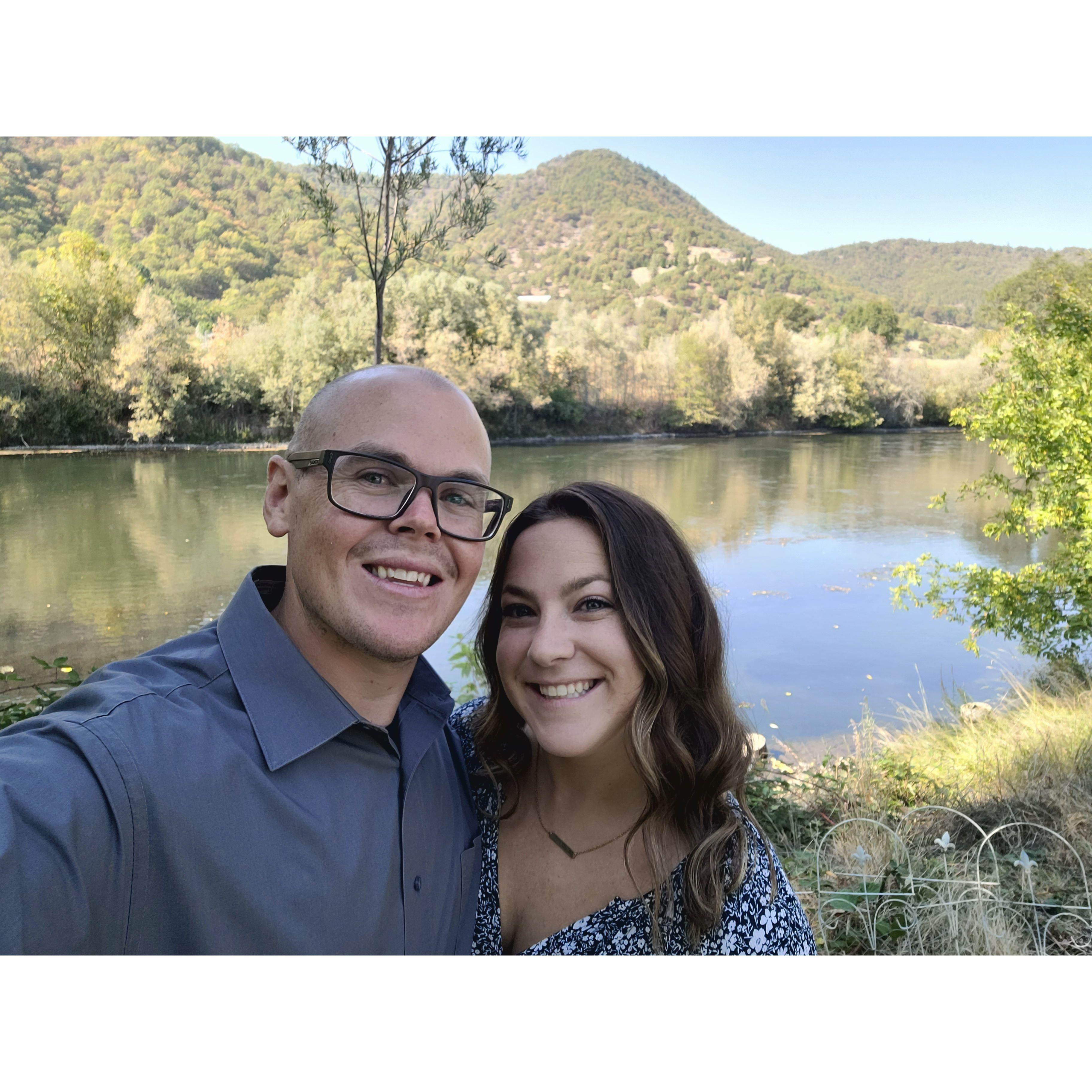 Lauren's cousin got married in Oregon, the lake was so beautiful.