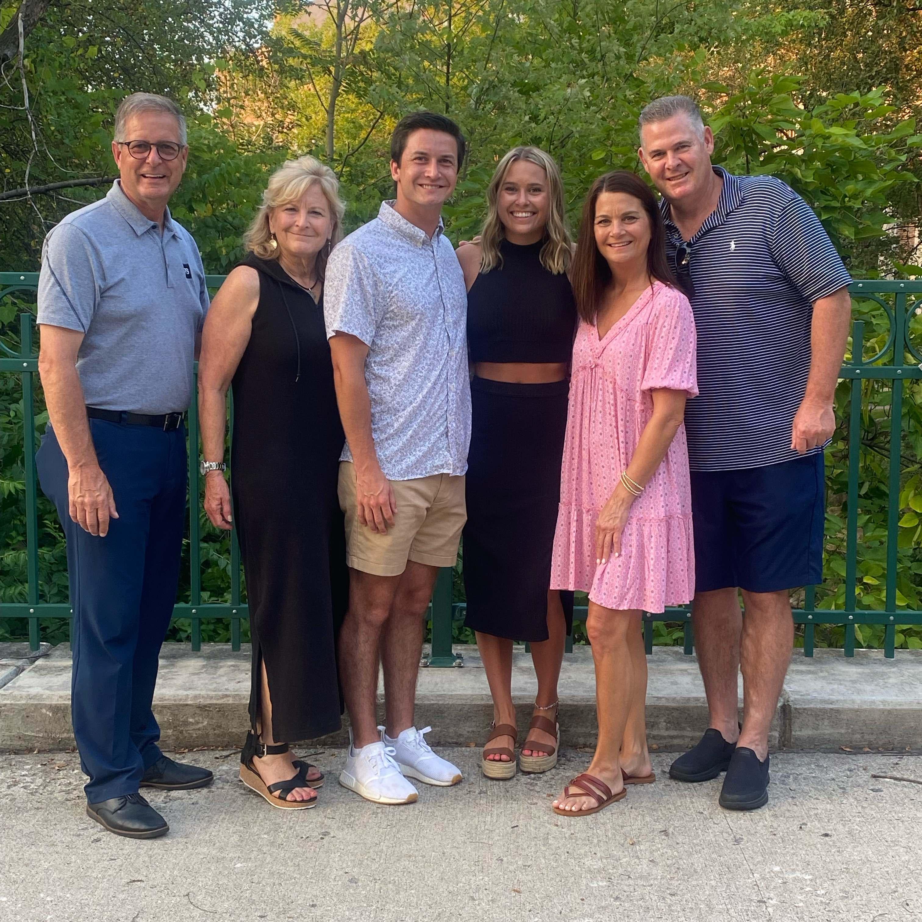 Celebrating our engagement with family!