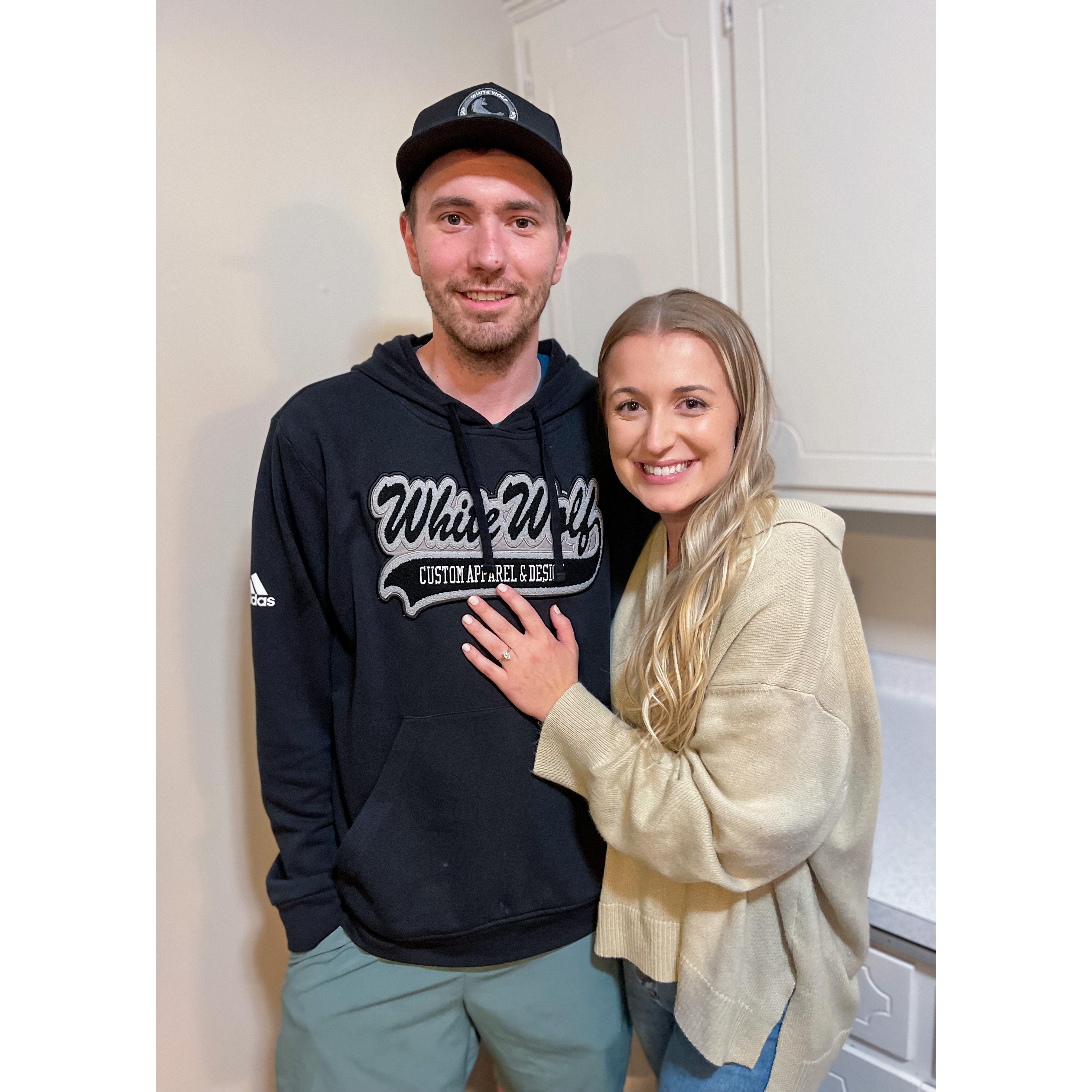 The day we got engaged.