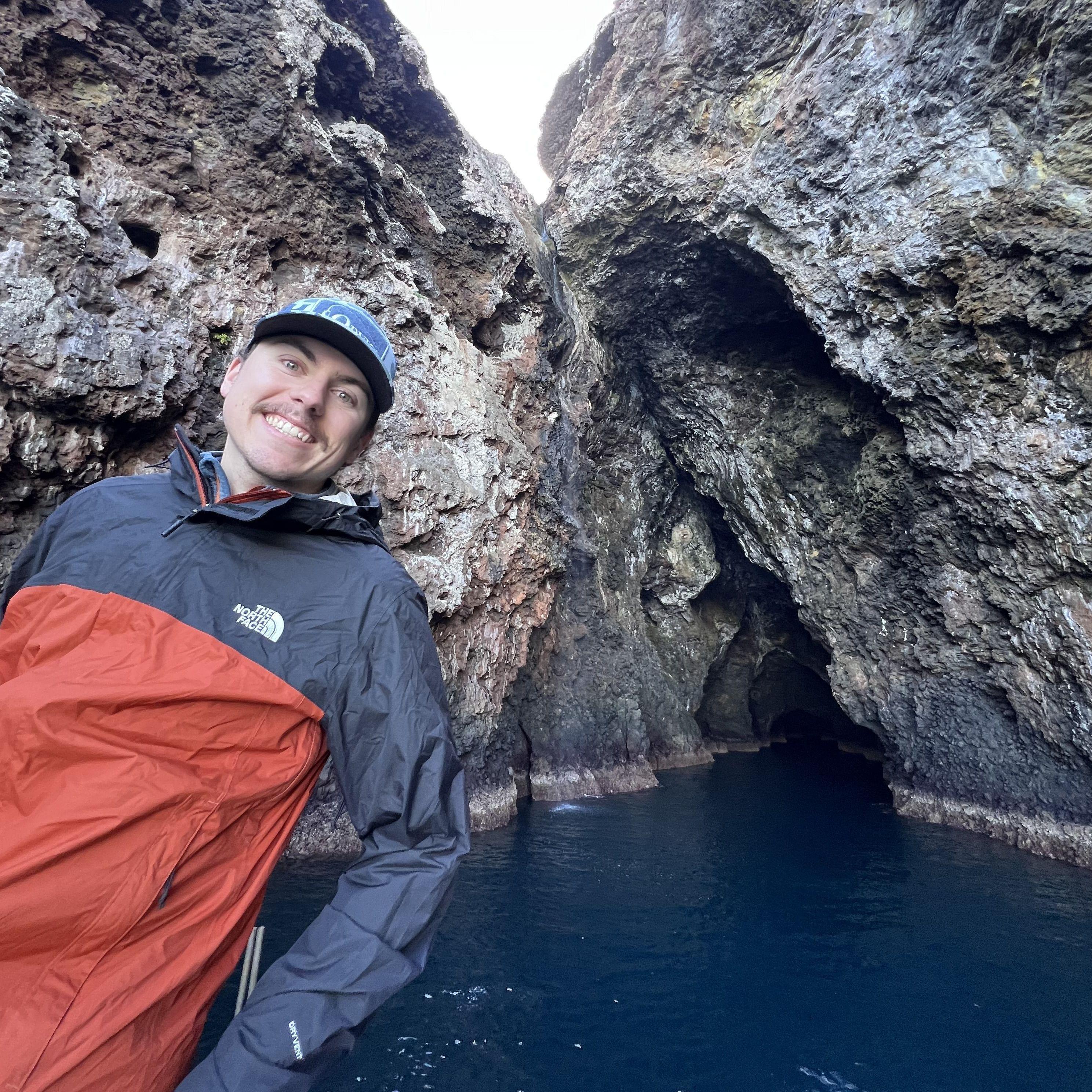 Channel Islands National Park in Santa Barbara! Our boat proceeded to enter that cave...