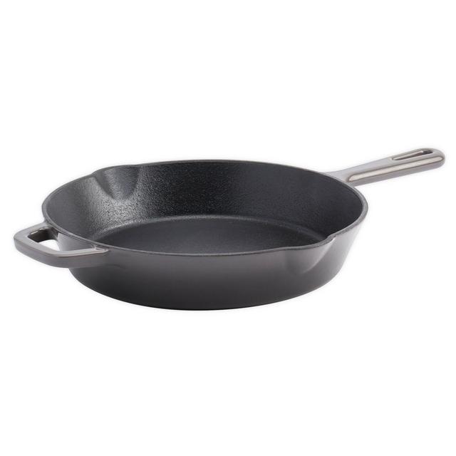 Artisinal Kitchen Supply® Enameled Cast Iron 10-Inch Round Skillet in Grey