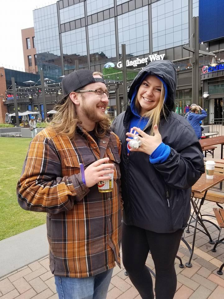 Mark had a balloon guy make a ring for Kirstin