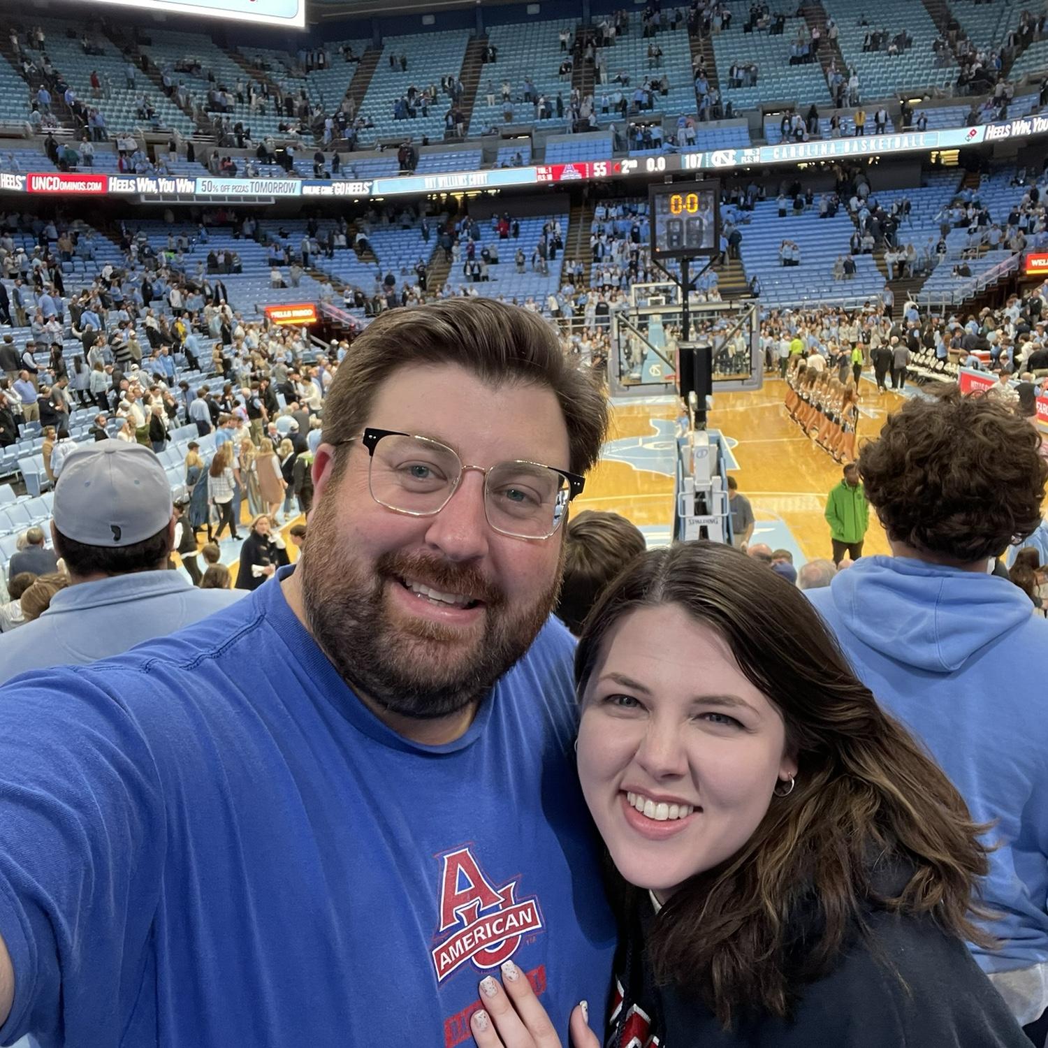 Watching American (almost) beat UNC