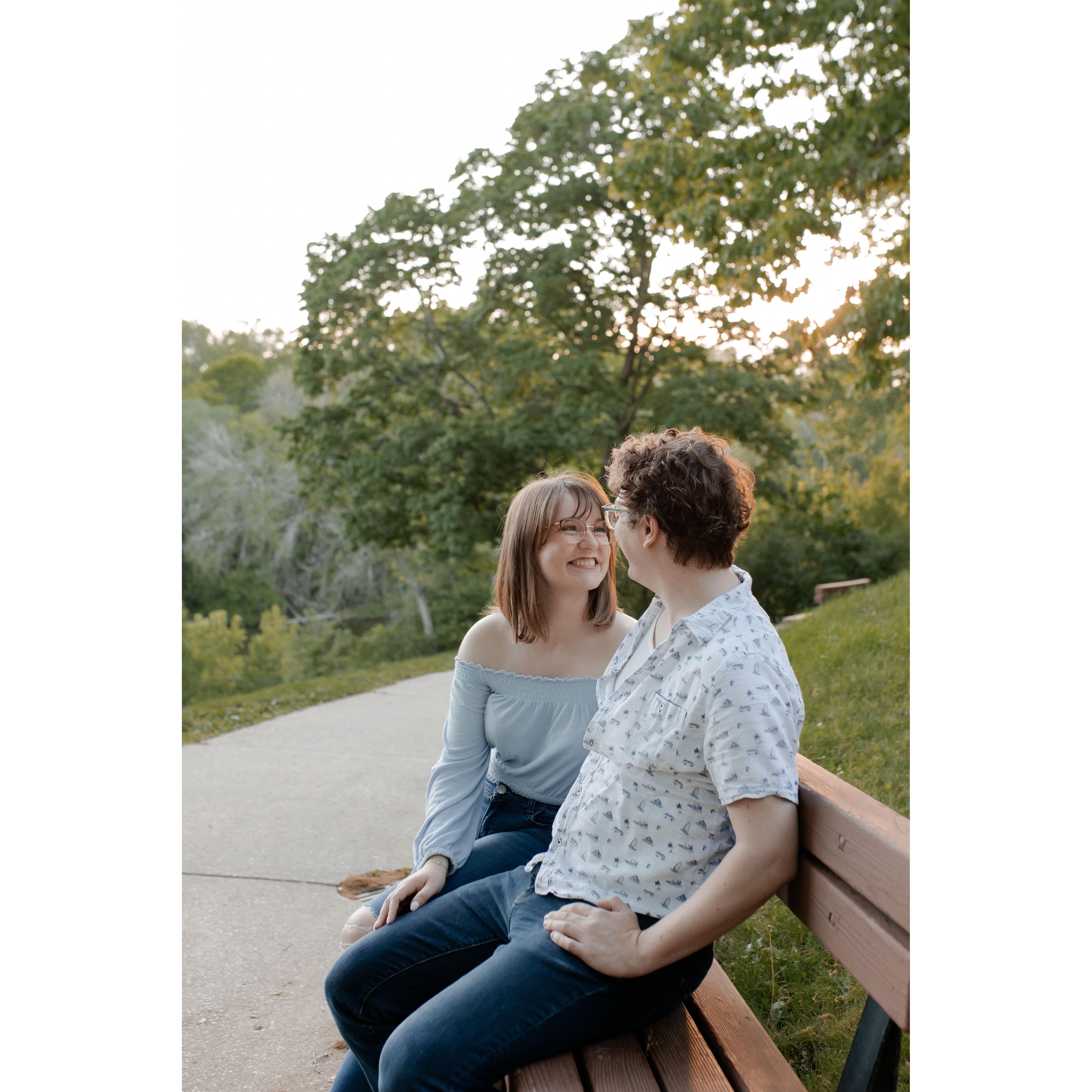 Engagement session with @clairenevillephoto