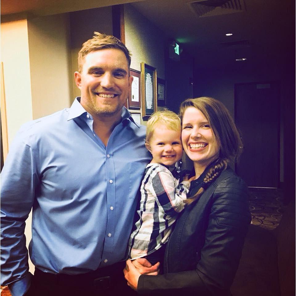 JT  and I with Eisley, after this picture was taken everyone asked how had I kept out child secret until she became a toddler. She is our NIECE not daughter sorry guys.