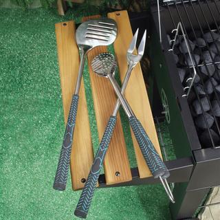 Golf Club 3-Piece BBQ Tool Set