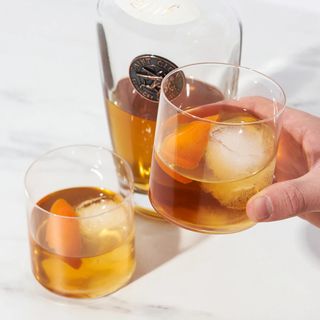 Raye Element Crystal Double Old Fashioned Tumbler, Set of 2