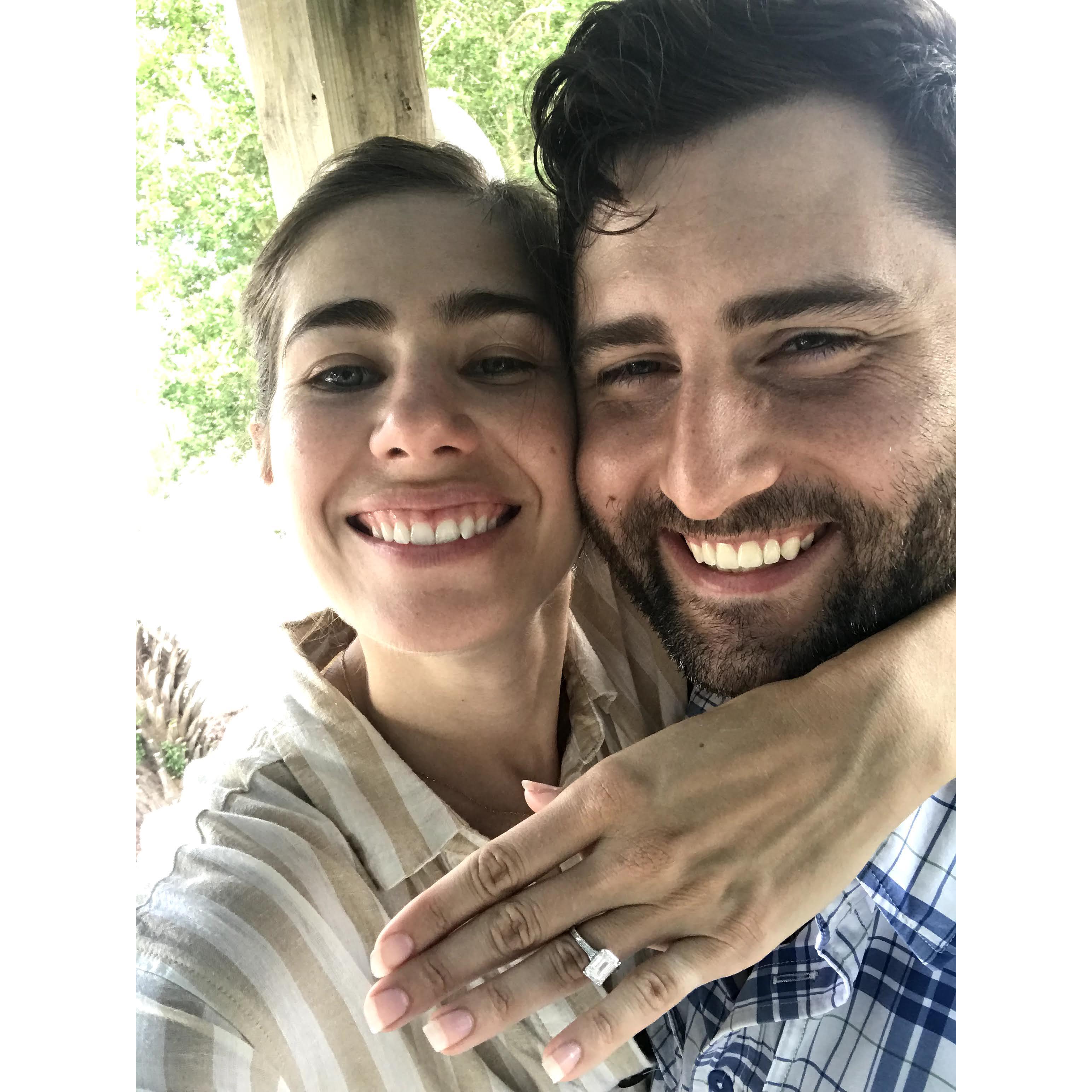 You guessed it, we had JUST gotten engaged!