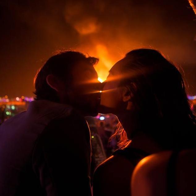 The night we got engaged at burning man 2019, it was the night the man burns and it felt like a celebration for us surrounded by so many of our friends.
