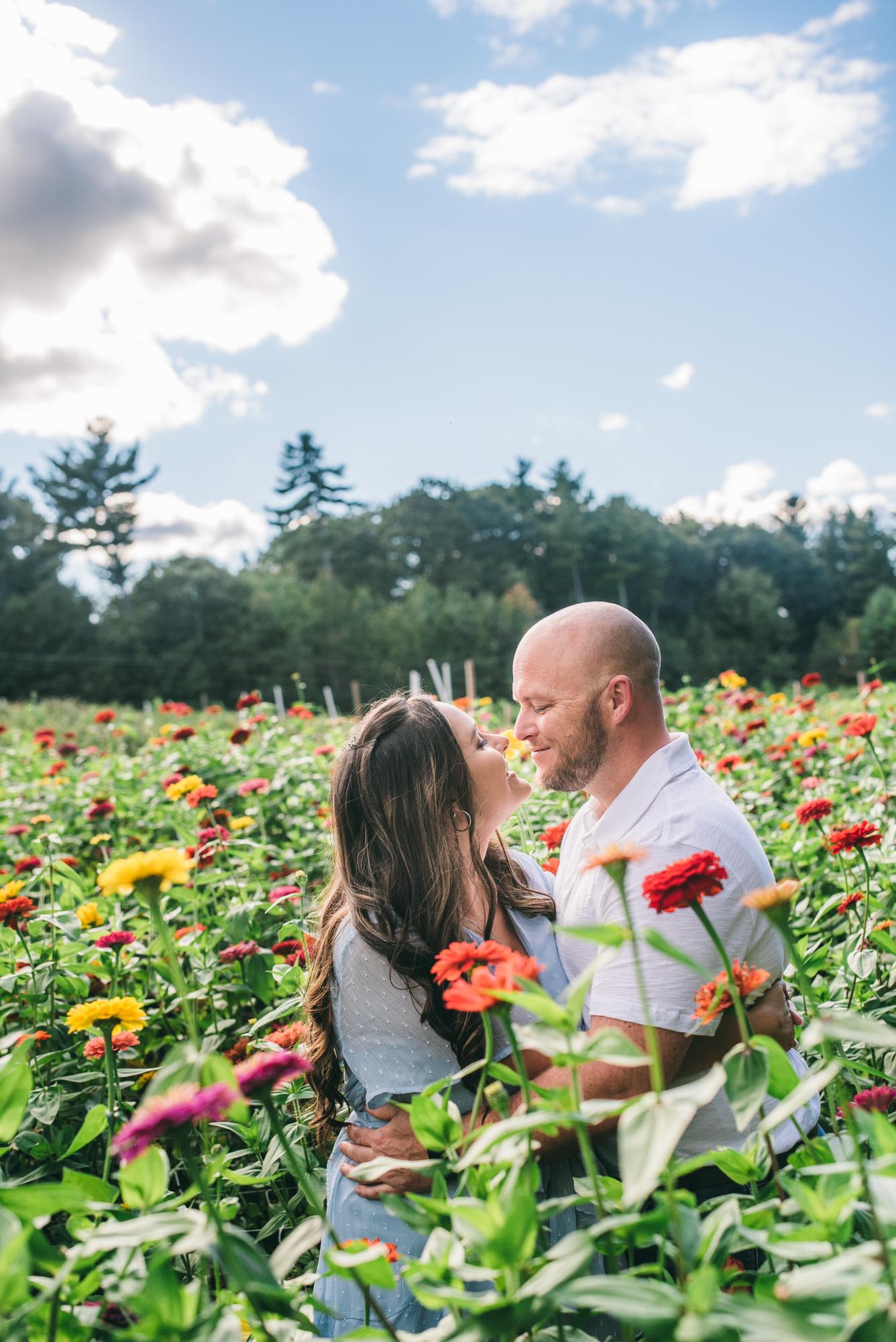 Engagement Photos at Parlee Farms in Tyngsborogh, MA