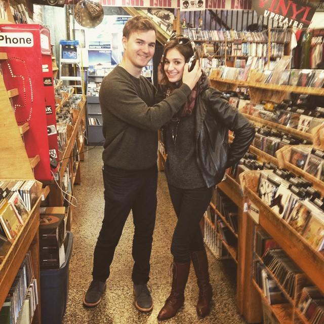Lisa trying to convince Dima that there is value to records. That record player purchase is still on hold.