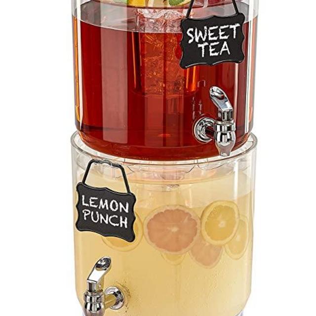 Buddeez Party Top Beverage Dispensers, 1.75 Gallon, 2 Count