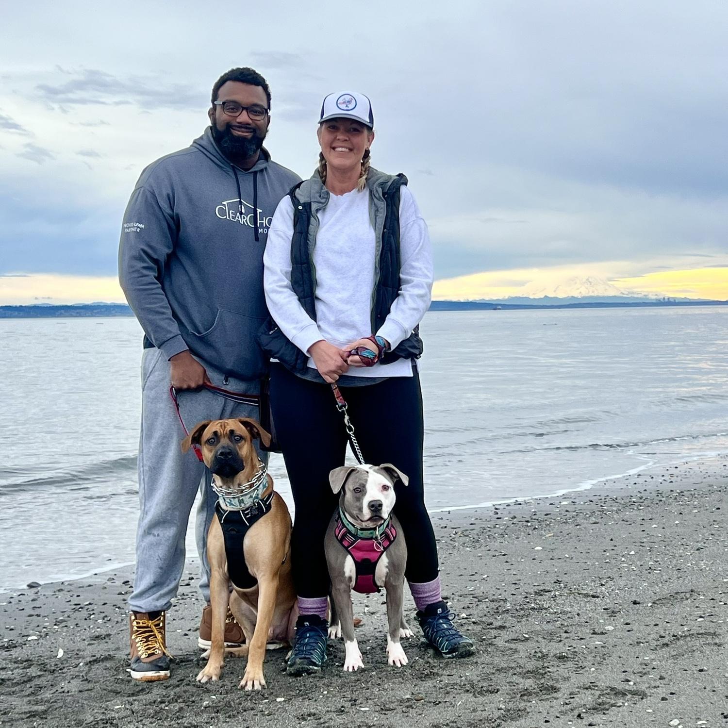 Point No Point with 2 of our pups