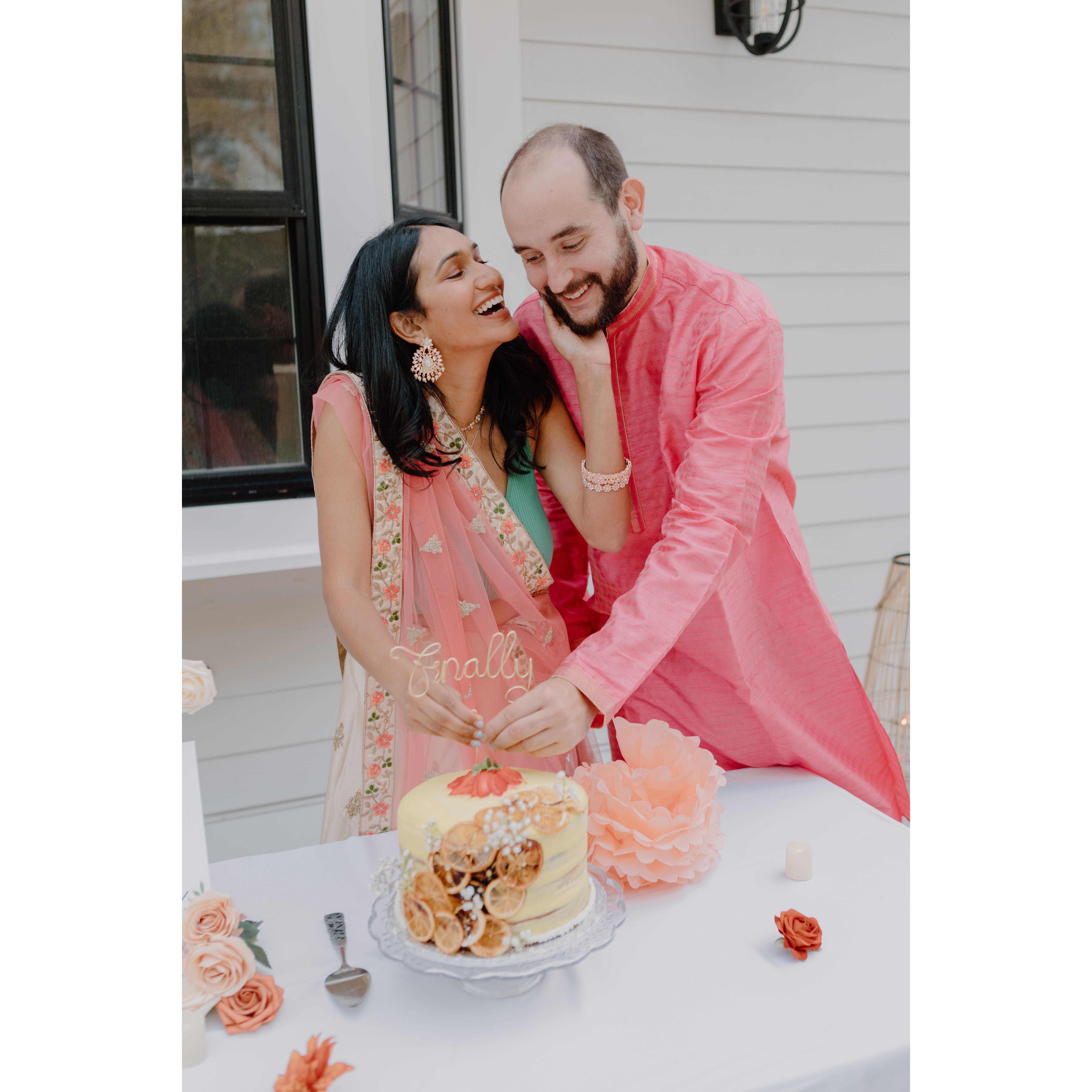 This cake topper echoed the sentiment of our loved ones told us when we got engaged