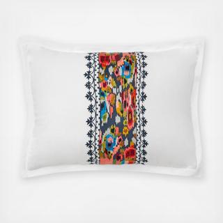 Indigo Dream Ikat Throw Pillow