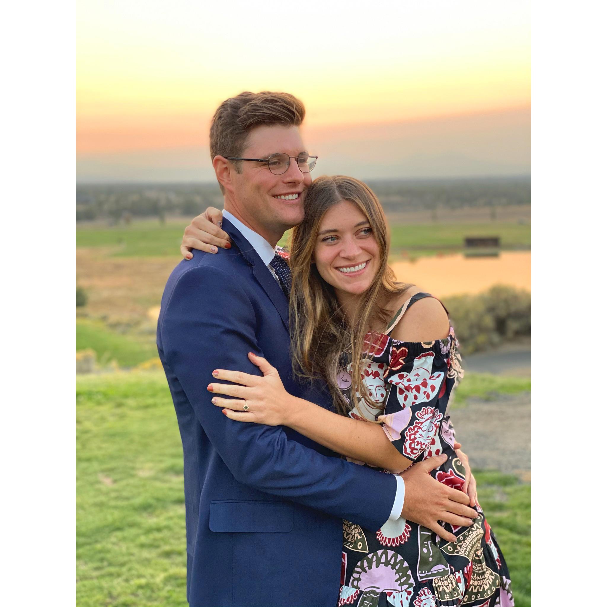 Michael and Kelsey at the Higgins wedding 2020