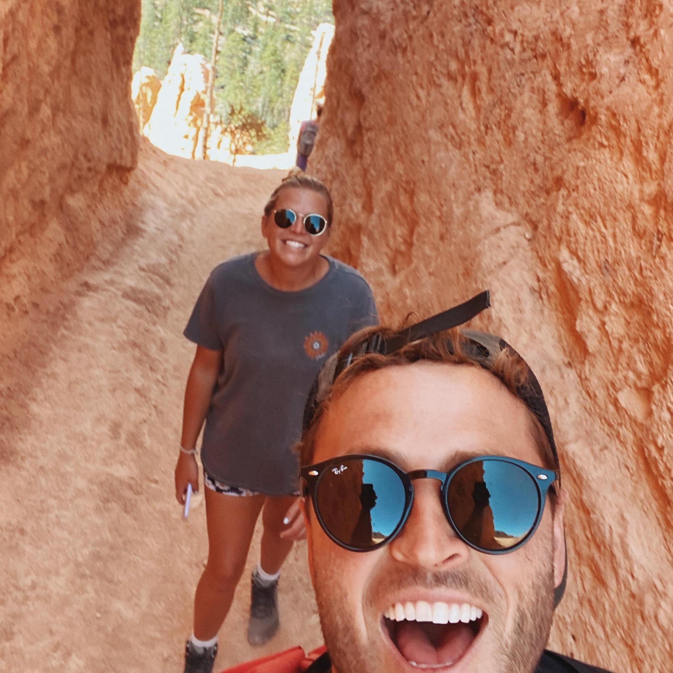 Peek-a-boo loop in Bryce Canyon!