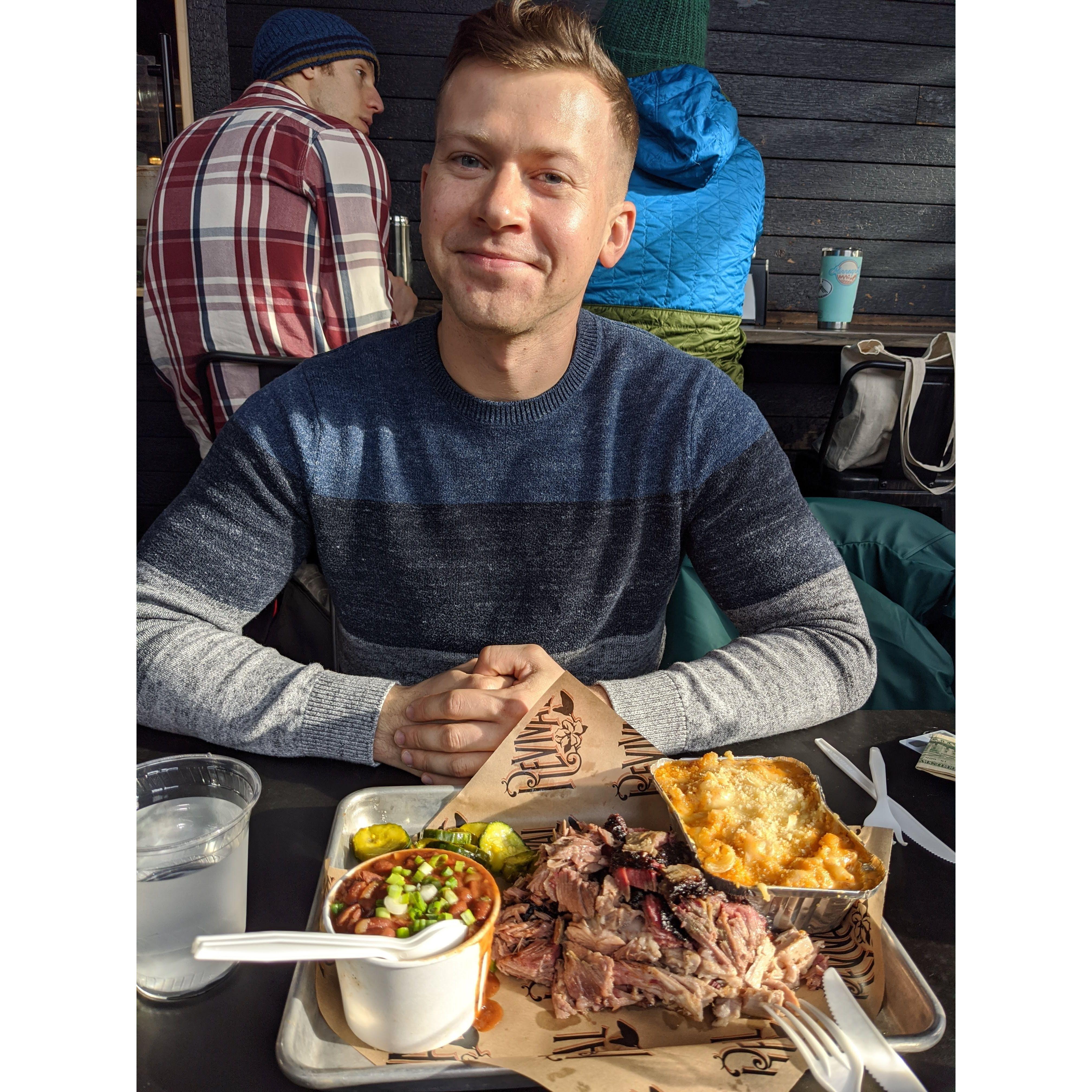 Our first date in Minnesota at Keg and Case Market!
