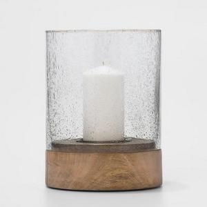 Wood and Glass Hurricane Medium - Threshold™