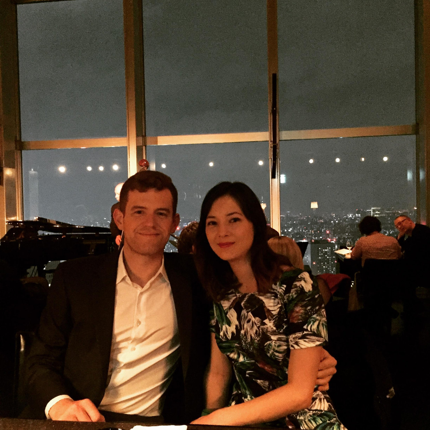 Enjoying some cocktails 51 floors up in Tokyo!