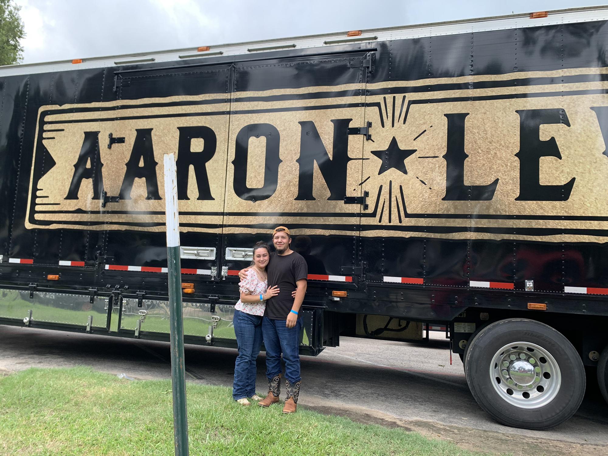 Our first concert together!! My first concert ever! We seen Aaron Lewis!