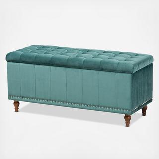 Kaylee Modern Button-Tufted Storage Ottoman Bench