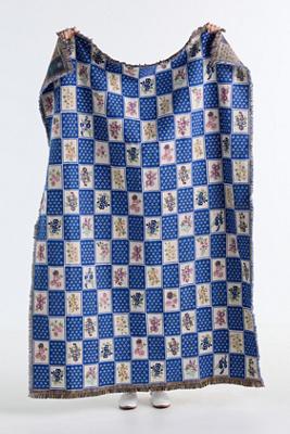 Leiah Cotton Woven Floral Checkered Throw