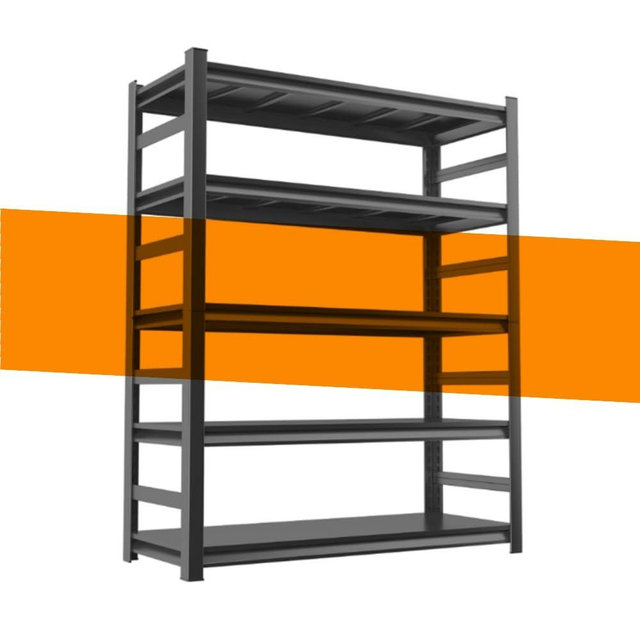 BEESTMUEBLE 72" H Garage Shelving Storage Shelves, Adjustable Metal Shelf and Shelf Units, Heavy Duty Garage Shelving for Warehouse, Basement, 35.4" W X 15.8" D X 72" H