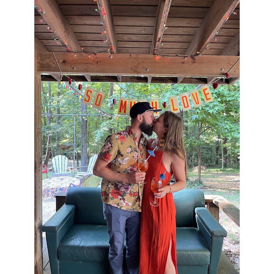 our families threw us an impromptu engagement party