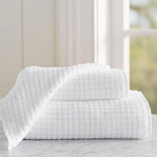 Aerospin™ Sculpted Organic Washcloth, White