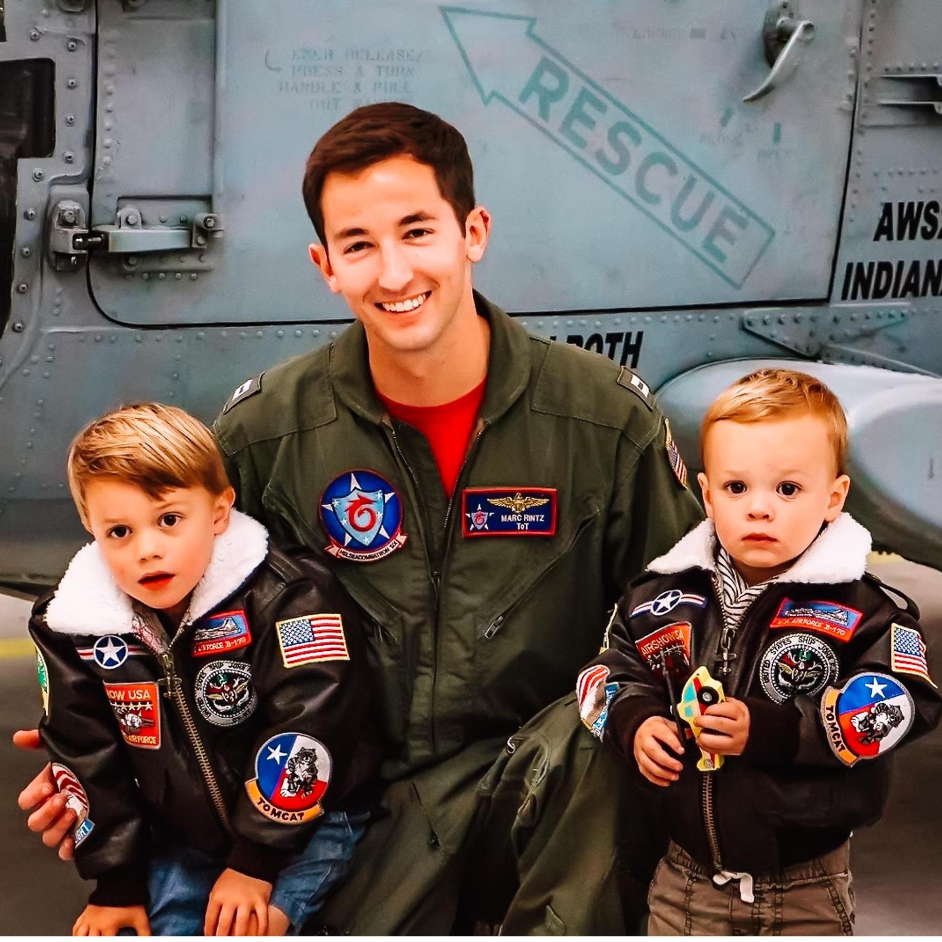 Marc with his soon-to-be nephews