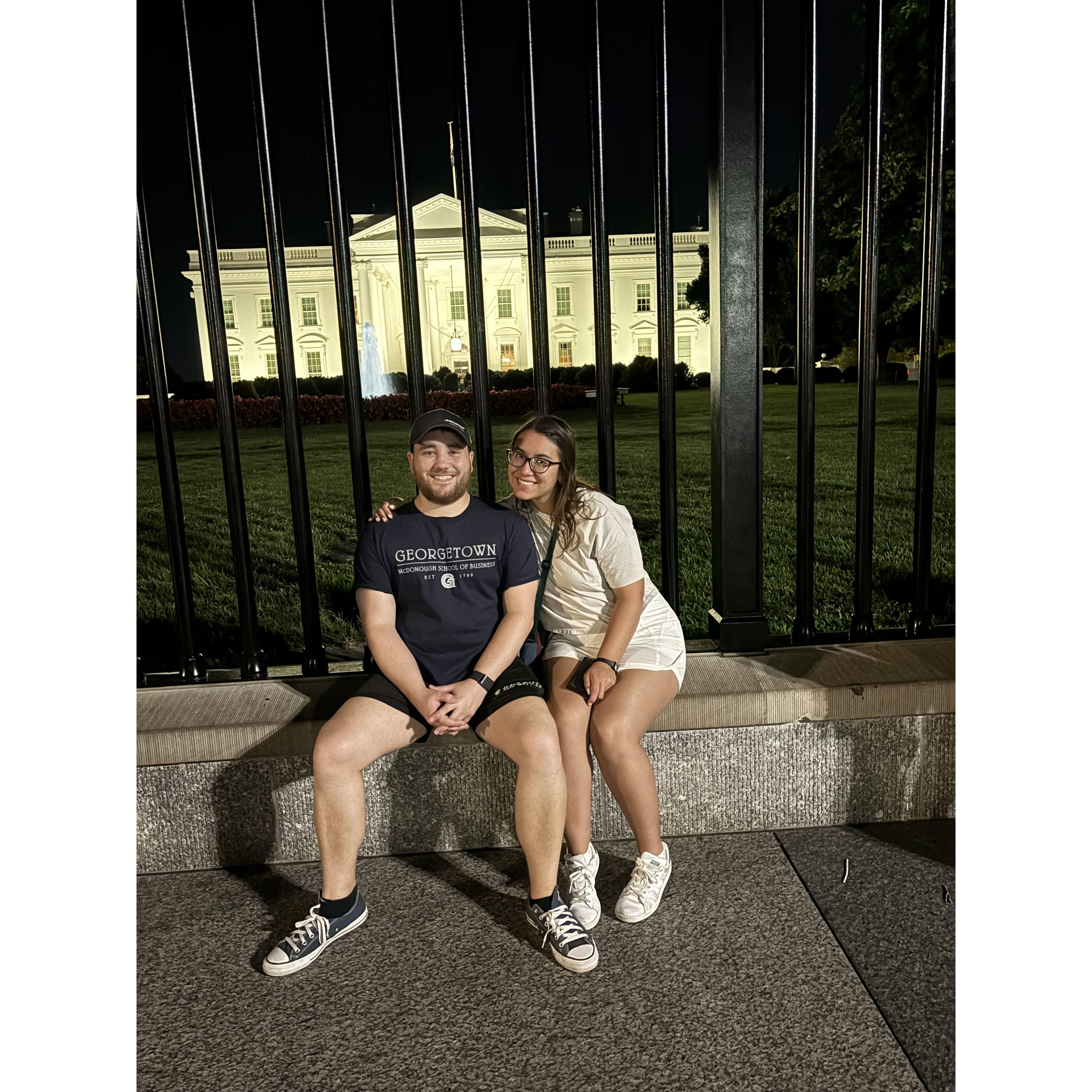 Georgetown stint...gotta see the White House when in Washington, DC.