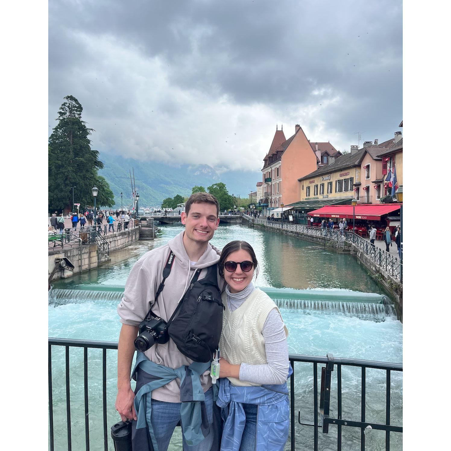 The day we first had raclette cheese in Annecy, France! -- 2023