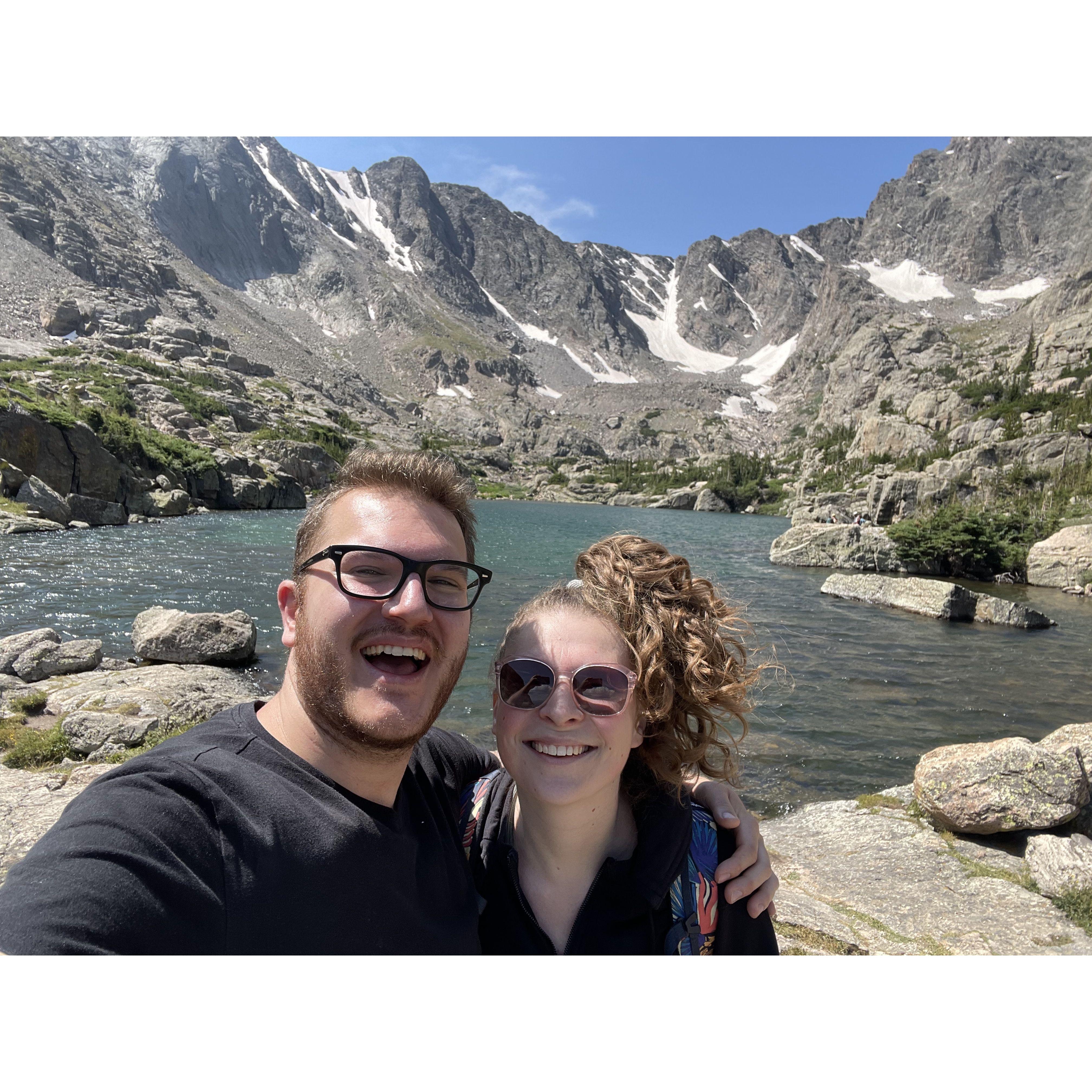 August 4th, 2024: The top of Sky Pond in The Rocky Mountain National Forest, CO