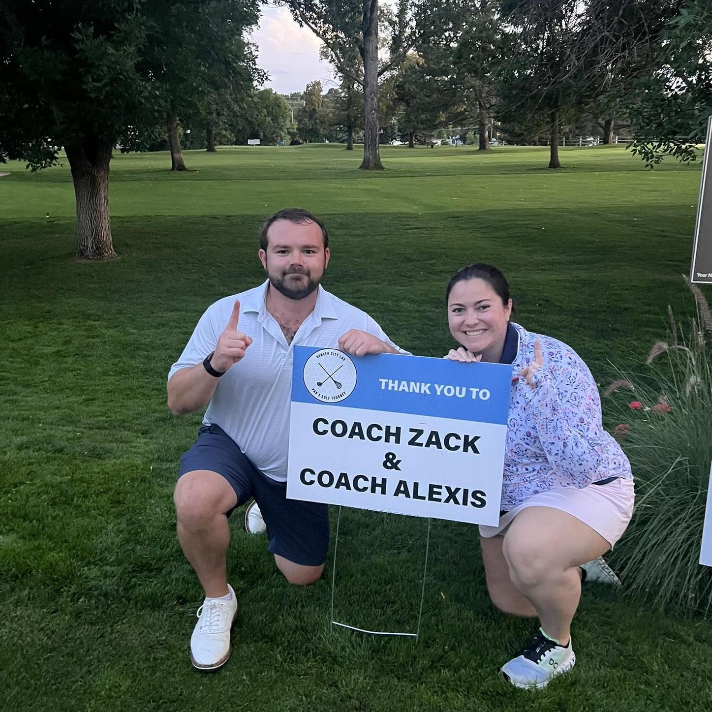 Zack and Alexis WON the City Lax golf tournament this year after their first season of coaching. Thank you to everyone who donated!