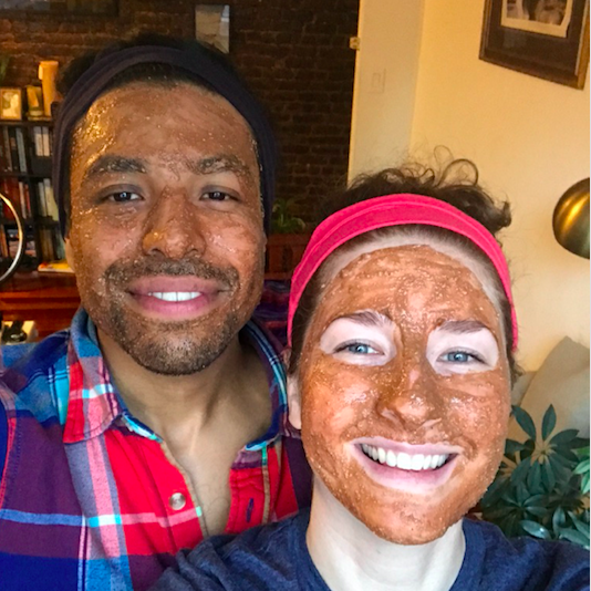 The first of many spa nights with our DIY facemasks