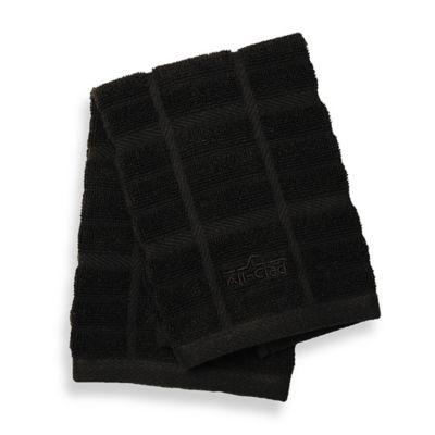 All-Clad Solid Dish Cloths in Black (Set of 2)