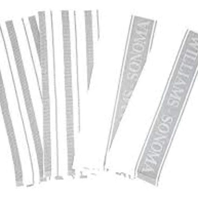 Williams-Sonoma Classic Striped Towels Set & Logo Towels Set - 4 Pack (Drizzle)