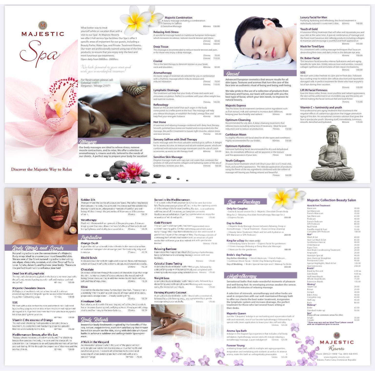 SPA MENU