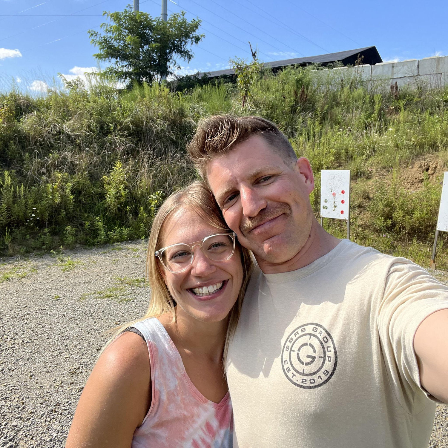 At the gun range