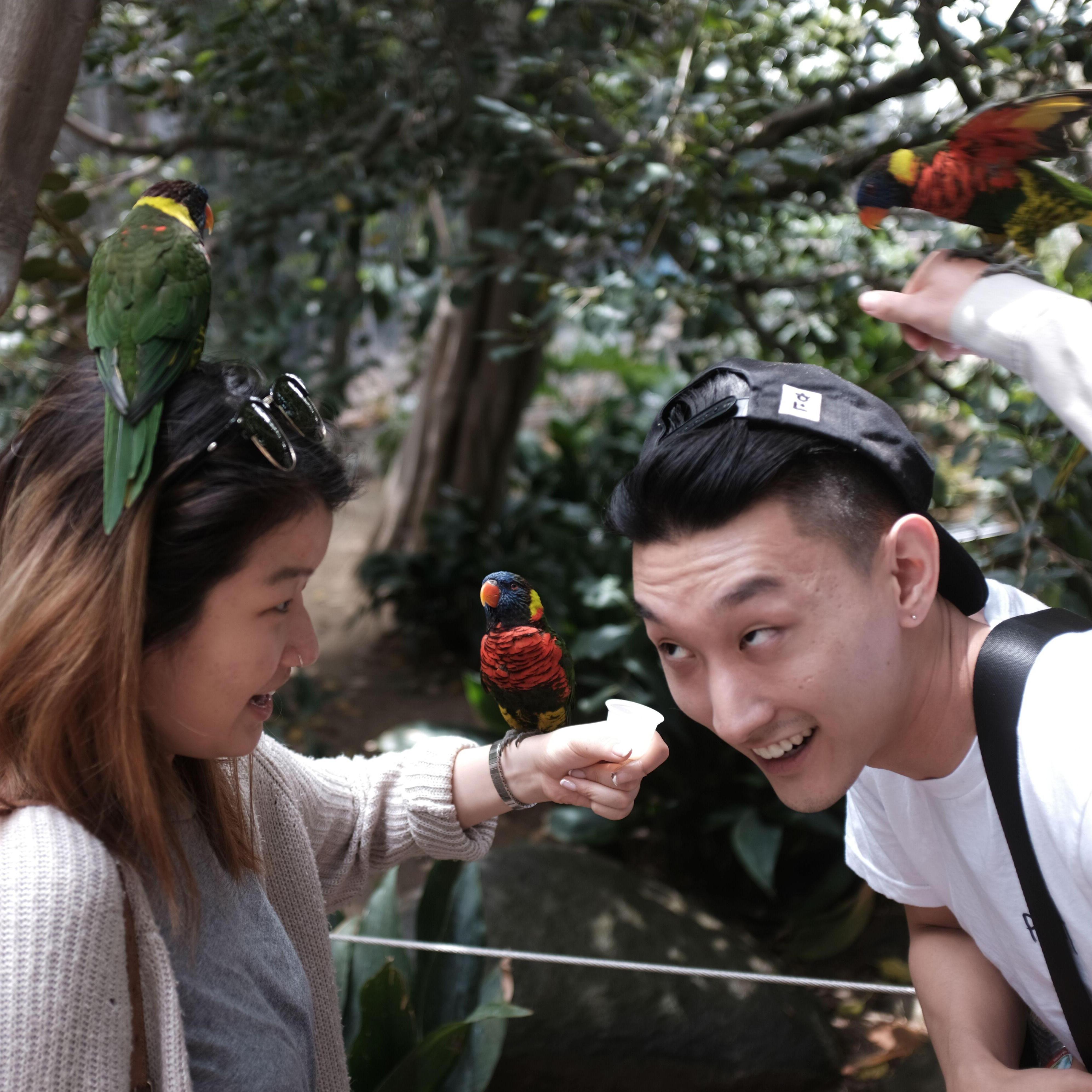 if you had to guess which one of us was terrified in this photo who would it be...