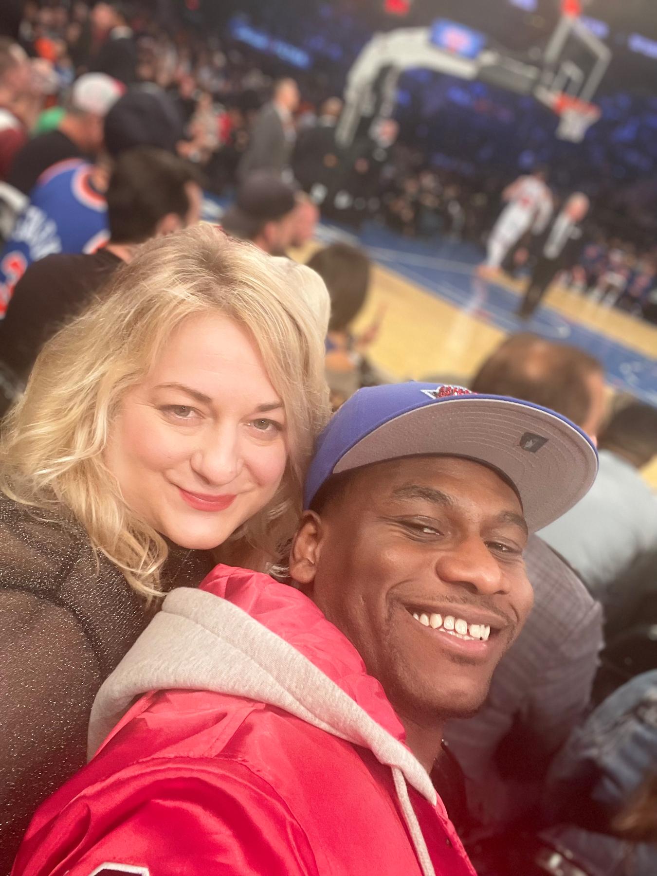 Courtside at The Knicks!