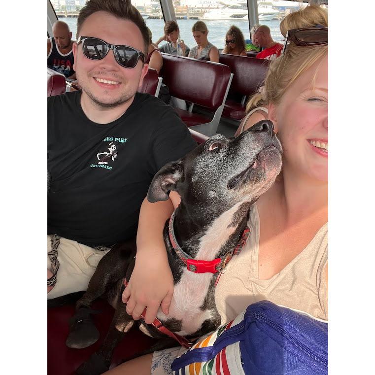 When we took Taylor to Mackinaw Island, she was so good on the ferry!