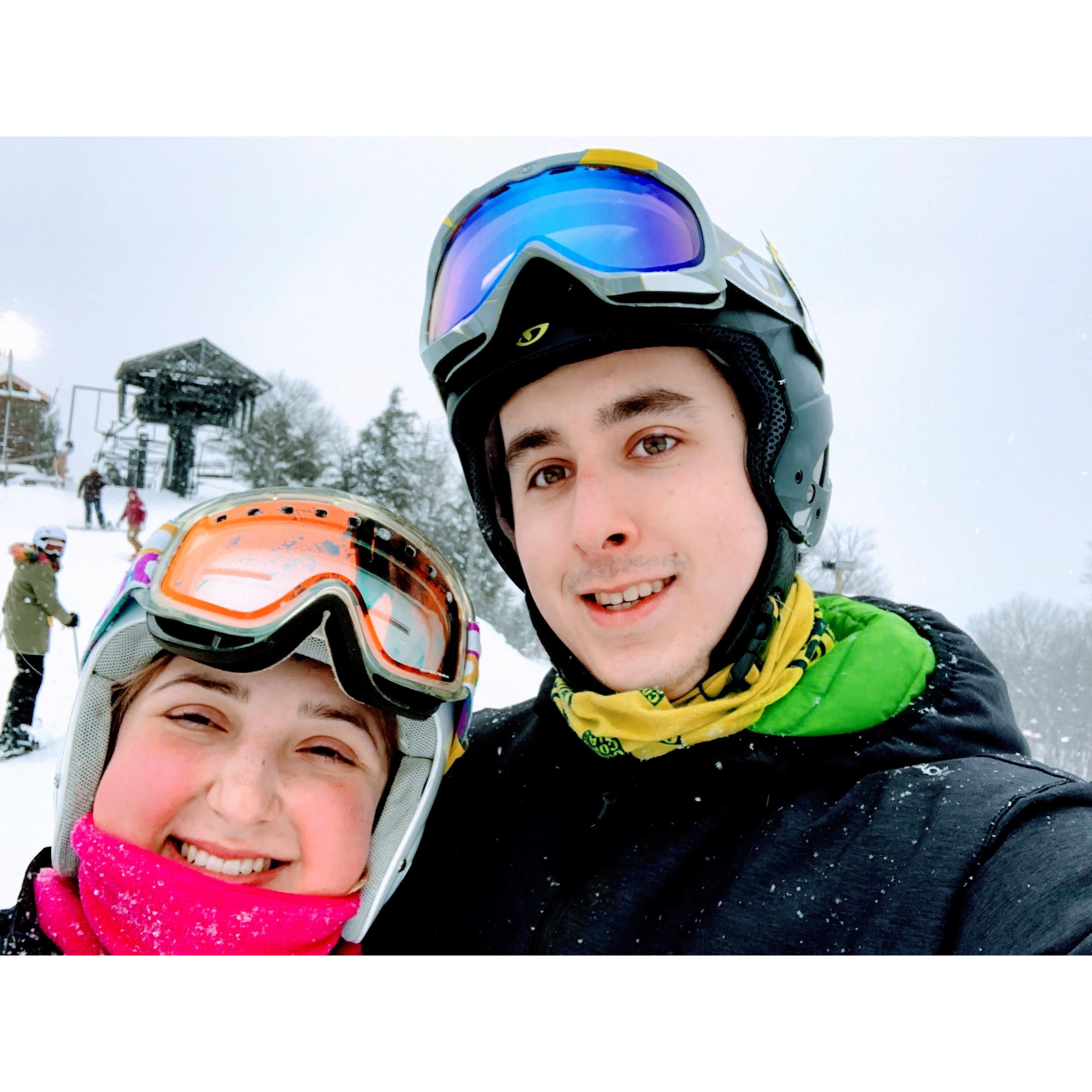 Skiing at Marquette Mountian- 2020