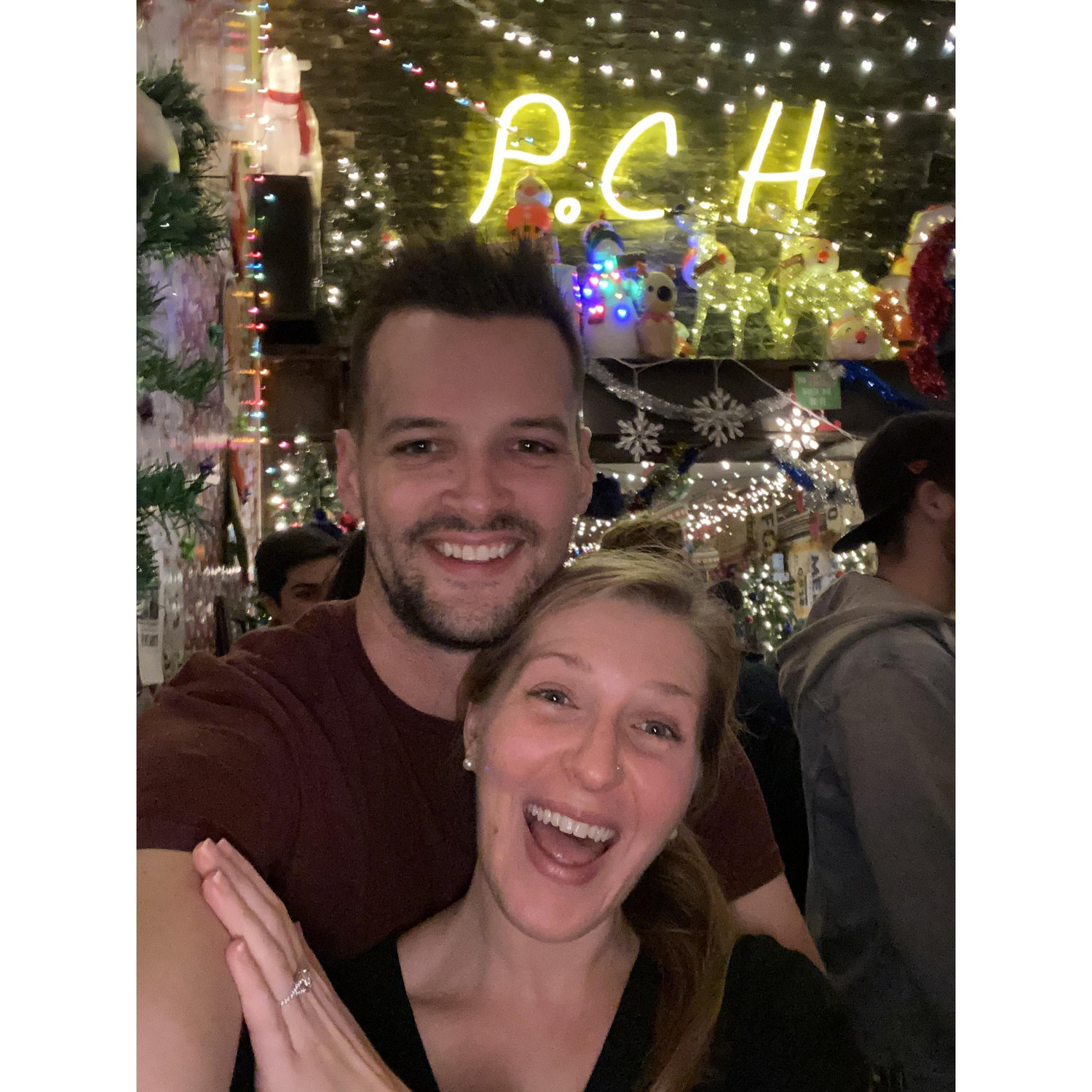 One of our favorite spots in SF, Pacific Cocktail Haven turns into an over-the-top Christmas themed bar for 1 month of the year. Liz was thrilled with the (fake) indoor snow.