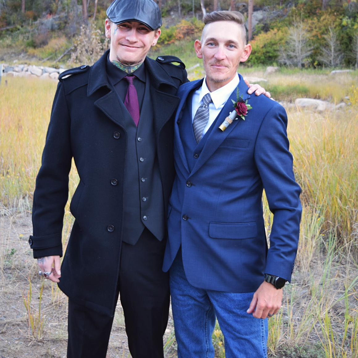 Denley with his brother Dustyn