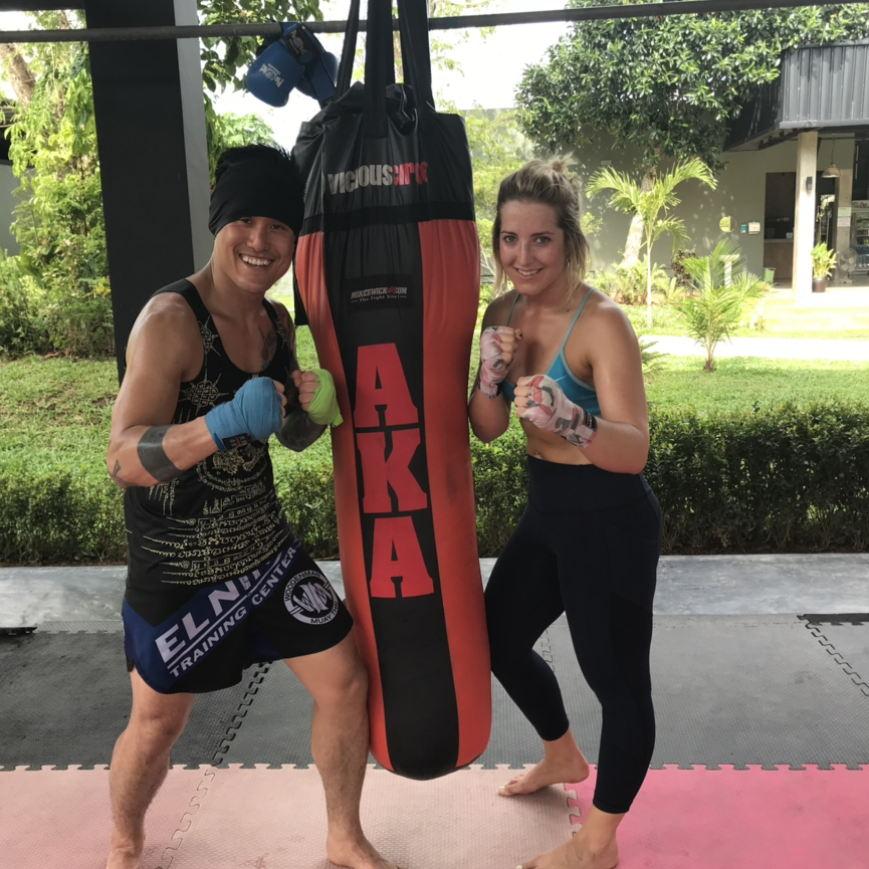 04/2018, A couple that works out in Thailand together, stays together...