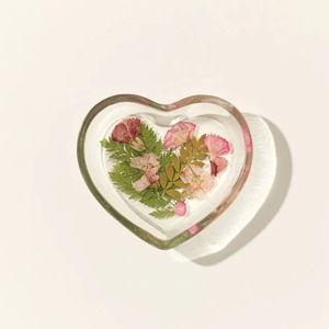 Birth Month Flower Ring Tray, January - Carnation