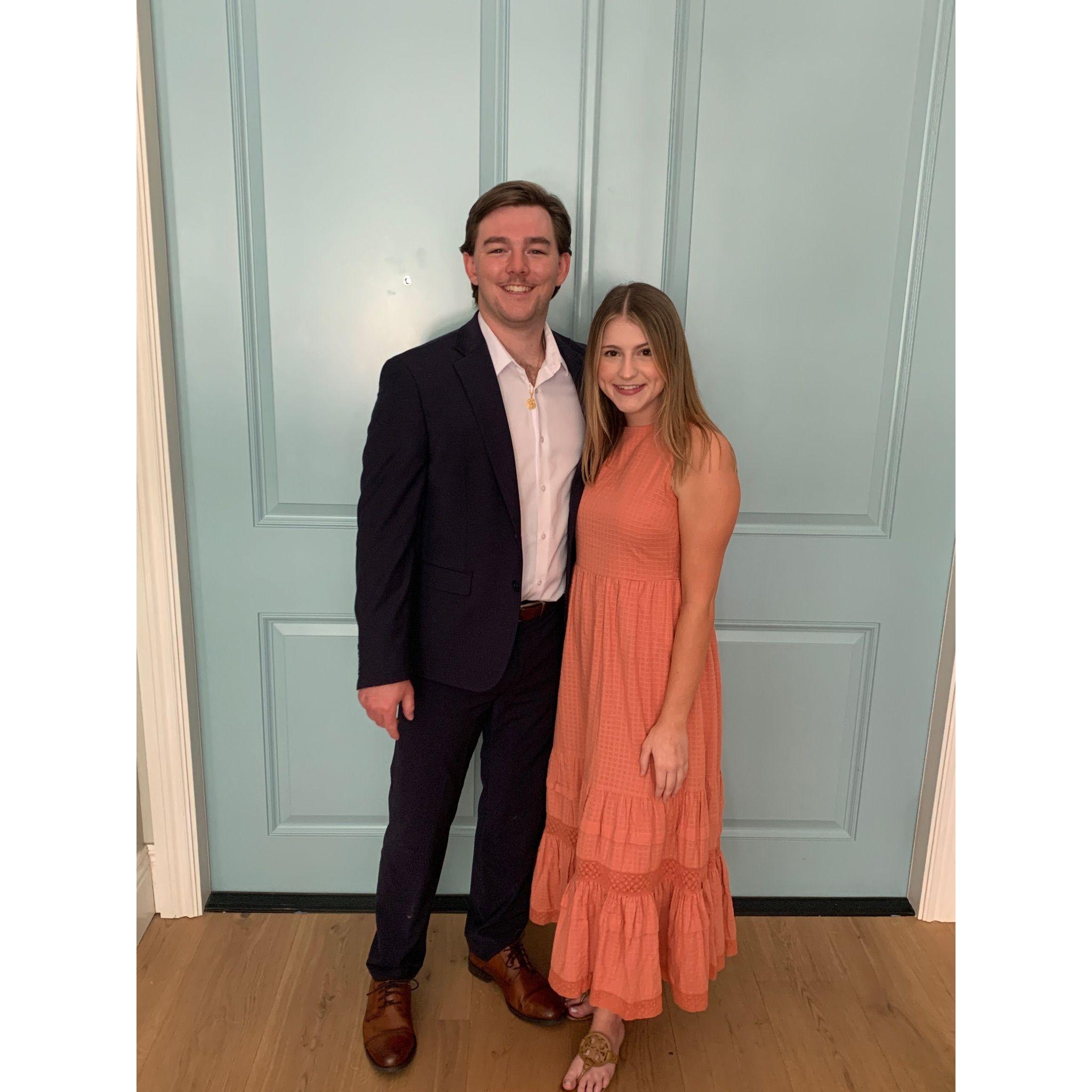 May 2020: Jackson graduates from college, COVID style