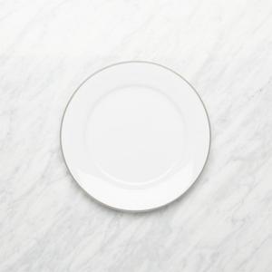 Aspen Grey Band Salad Plates, Set of 8